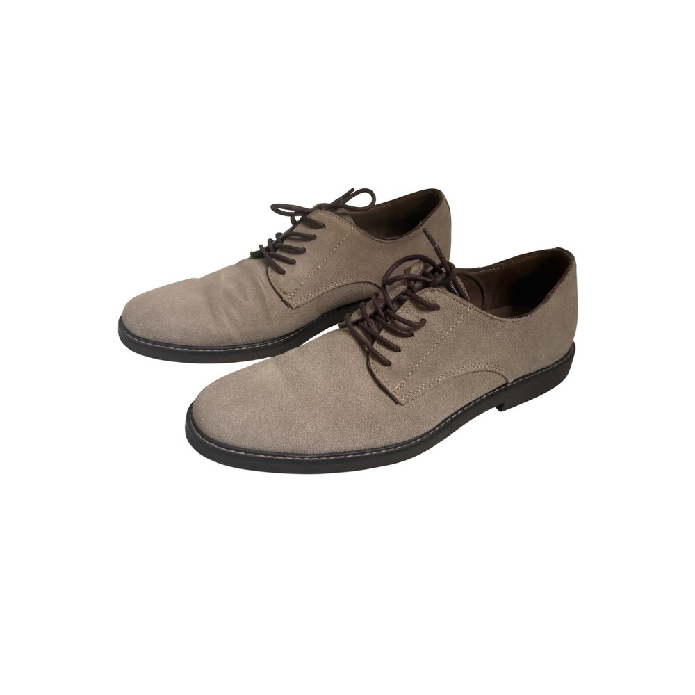Banana Republic Men Suede Derby Shoes Sand Beige Leather 793933-01-1 Size 11